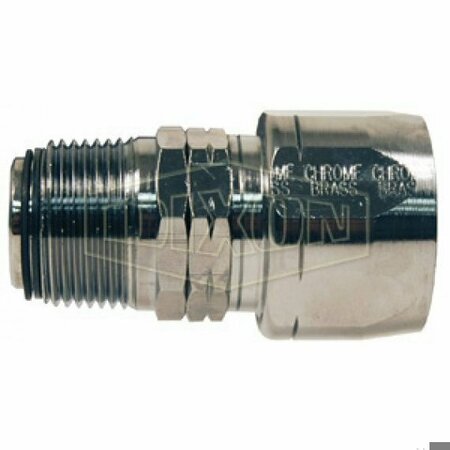 DIXON Dubl-Grip Holedall Re-Attachable Coupling, 3/4 in Nominal, NPT Swivel, Brass, Domestic H605